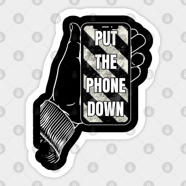 Put your phone down - mobile device Sticker by Try It